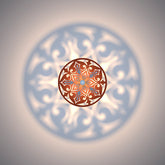 Round Designer Ceiling Shadow Lamp